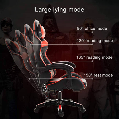 Gaming Chair, Computer Chair with Footrest and Lumbar Support