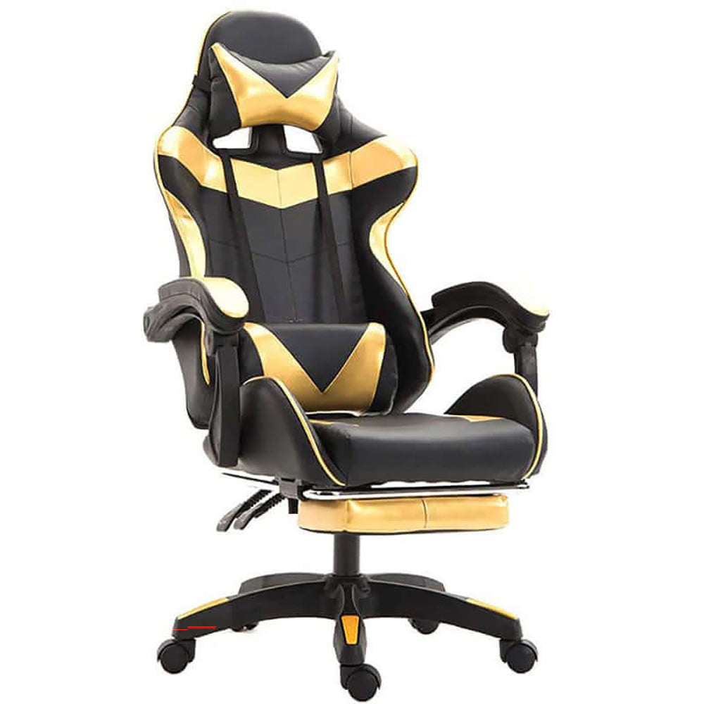 Gaming Chair, Computer Chair with Footrest and Lumbar Support