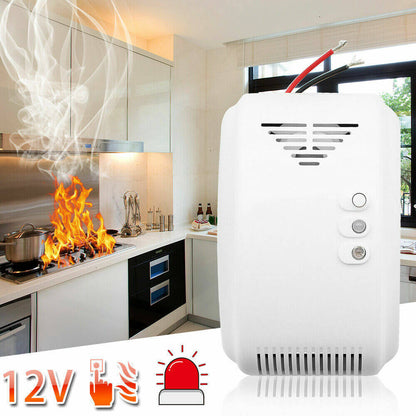 Gas detector red alarm light
