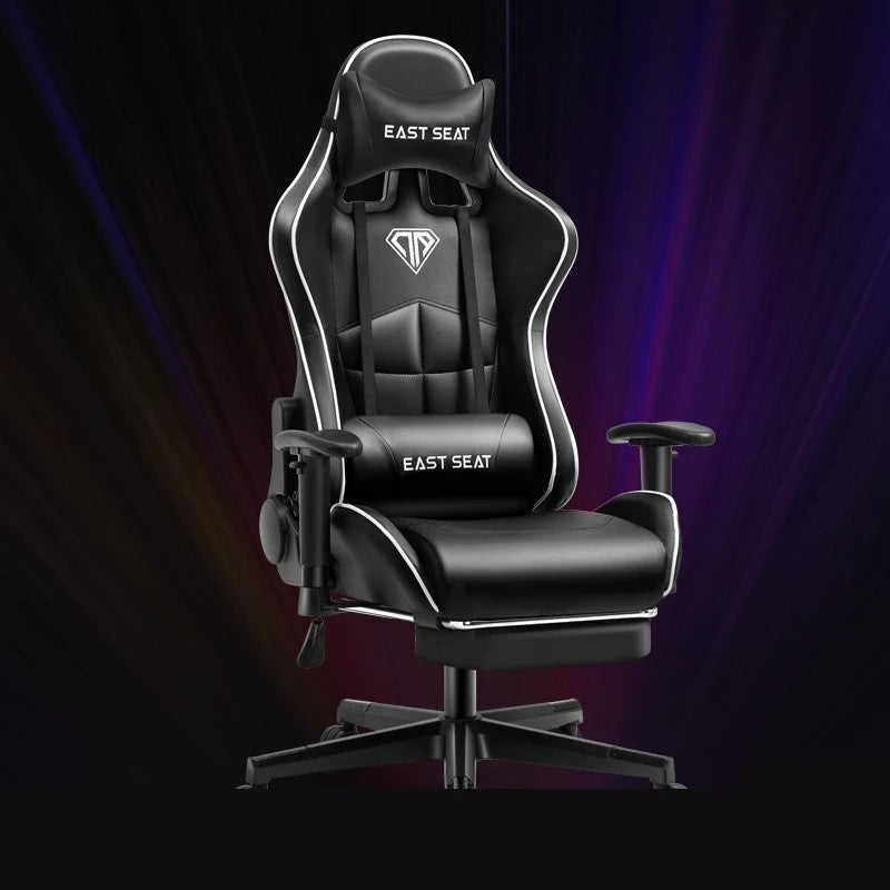 Gaming Chair – Ergonomic Reclining Gaming Chair with Footrest