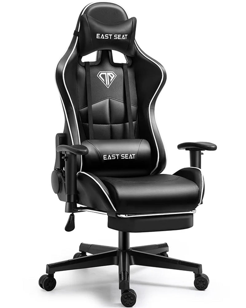 Gaming Chair – Ergonomic Reclining Gaming Chair with Footrest