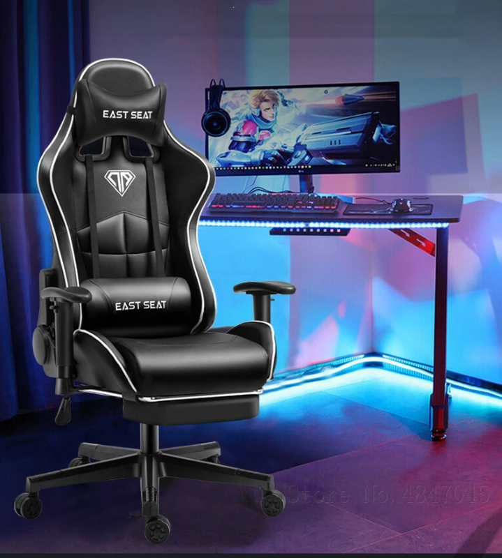 Gaming Chair – Ergonomic Reclining Gaming Chair with Footrest