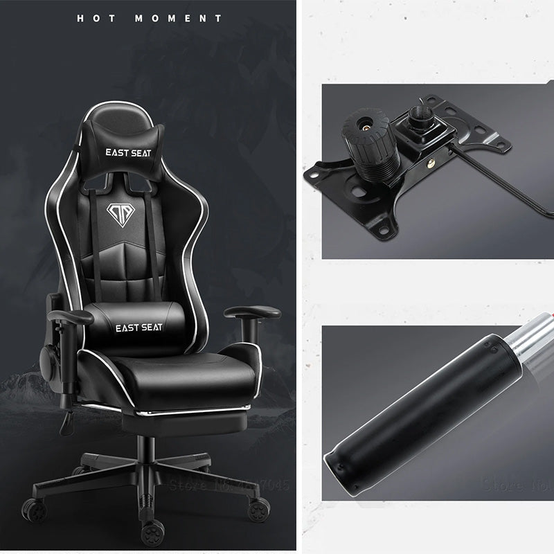 Gaming Chair – Ergonomic Reclining Gaming Chair with Footrest