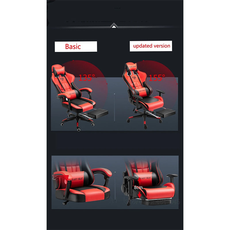 Gaming Chair – Ergonomic Reclining Gaming Chair with Footrest
