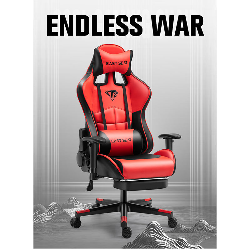 Gaming Chair – Ergonomic Reclining Gaming Chair with Footrest