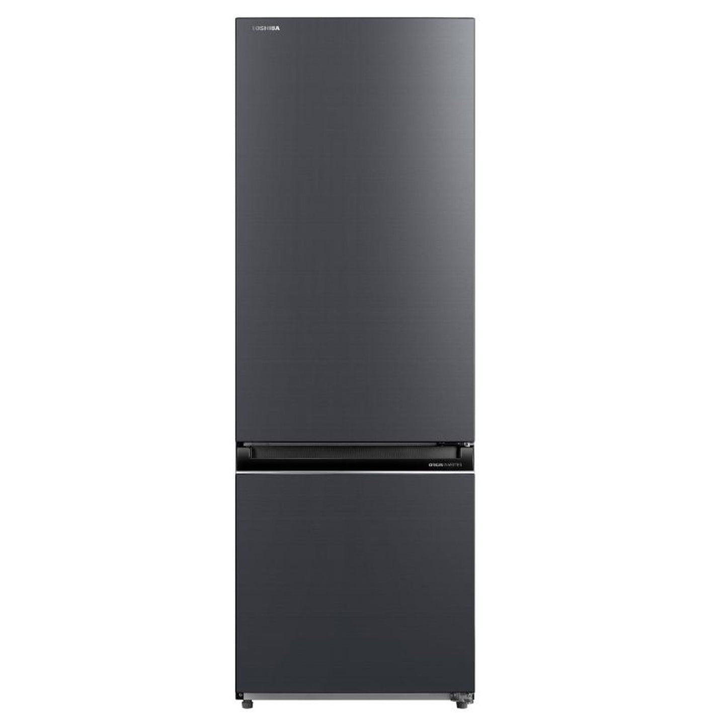 Toshiba 325L Bottom Mount Fridge Freezer Morandi Grey