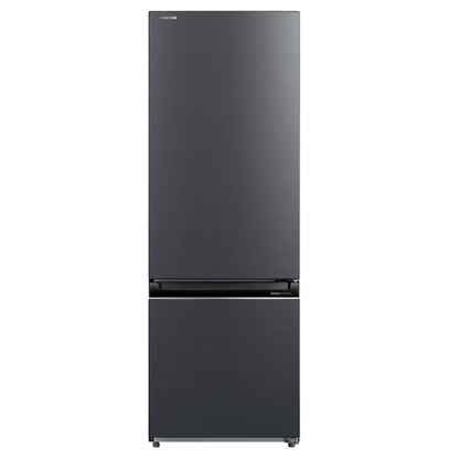 Toshiba 325L Bottom Mount Fridge Freezer Morandi Grey