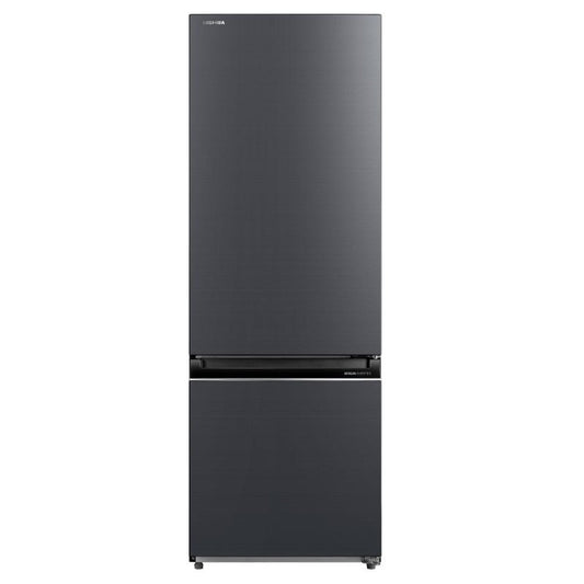 Toshiba 325L Bottom Mount Fridge Freezer Morandi Grey