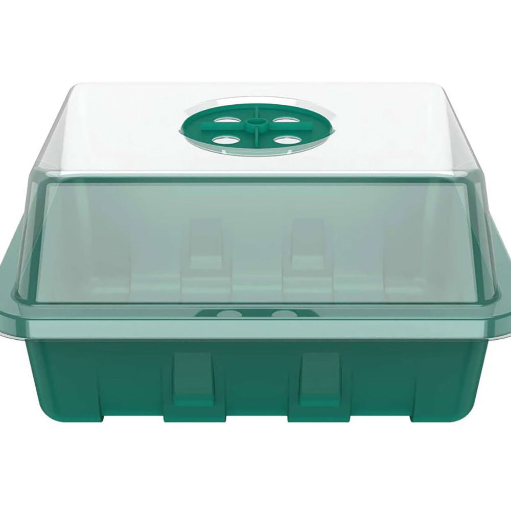 greenhouse with transparent lid