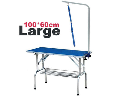 pet grooming table blue