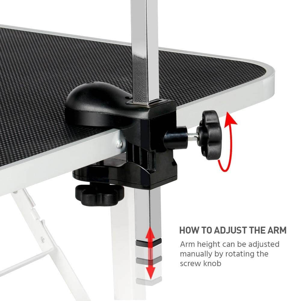 Non slip grooming surface