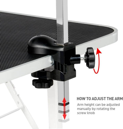 Non slip grooming surface