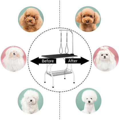 Black grooming table top
