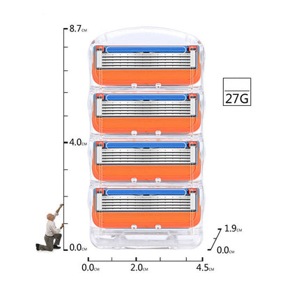 Replacement for Gillette Fusion Power Men's Razor Blade