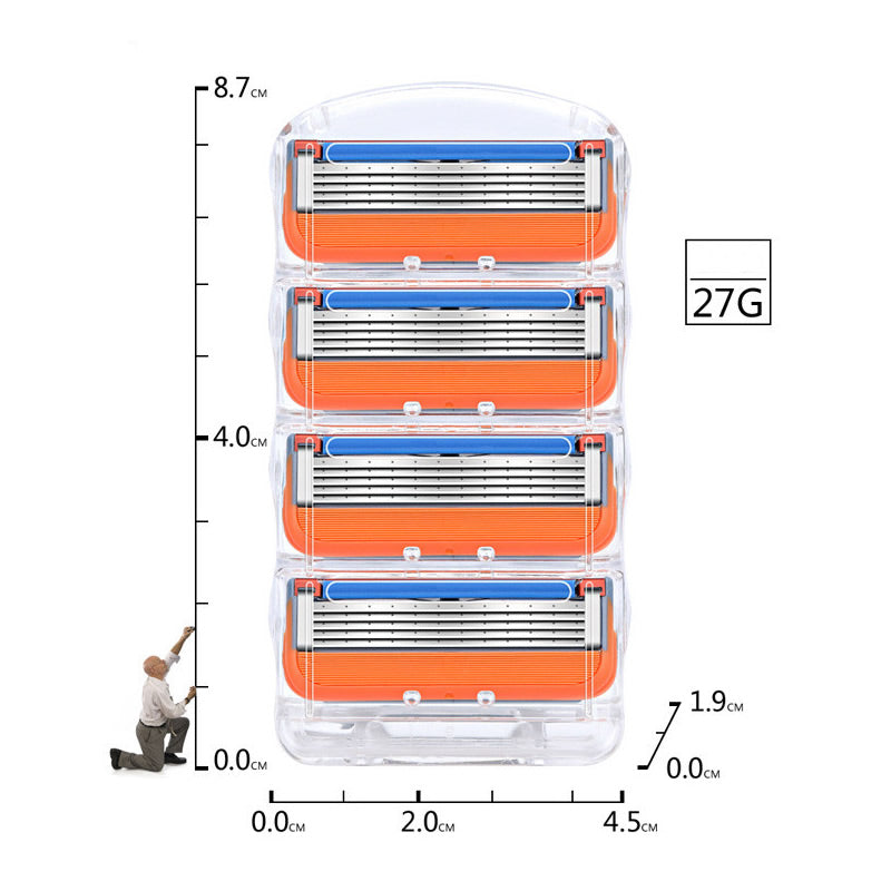 Replacement for Gillette Fusion Power Men's Razor Blade Refills 12 Count