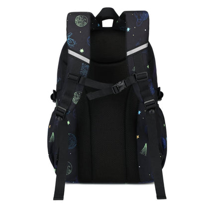Black School Bag for Boys & Kids Backpack NZ | Galaxy Spaceship