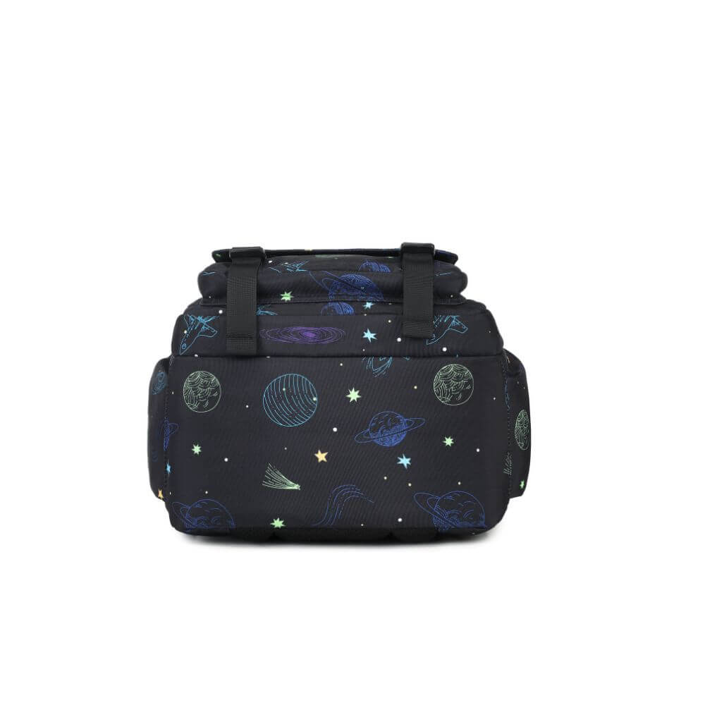 Black School Bag for Boys & Kids Backpack NZ | Galaxy Spaceship