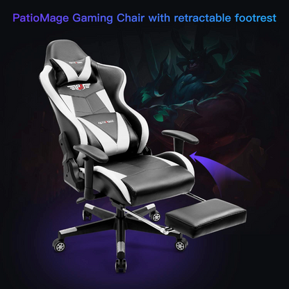 Gaming Office Chair Headrest, Lumbar Support and Footrest