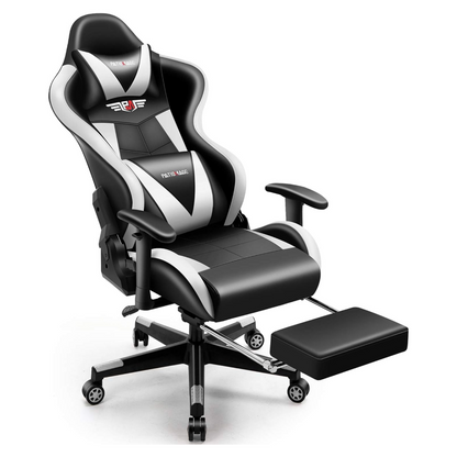 Gaming Office Chair Headrest, Lumbar Support and Footrest