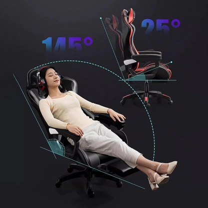 Gaming Office Chair Headrest, Lumbar Support and Footrest
