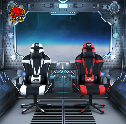 Widen Seat Gaming Chair Ergonomic Chair Adjustable with Headrest and Lumbar Support B