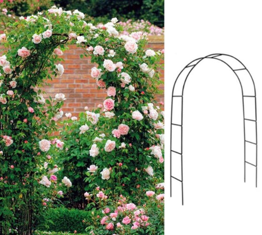Metal Pergola Arbor, Outdoor Flower Garden Arch Trellis
