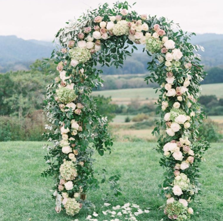 Metal Pergola Arbor, Outdoor Flower Garden Arch Trellis