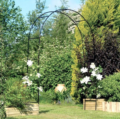 Metal Pergola Arbor, Outdoor Flower Garden Arch Trellis