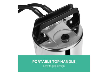 Garden Submersible Pump 1100W Dirty Water Bore Tank Well Steel Sewerage