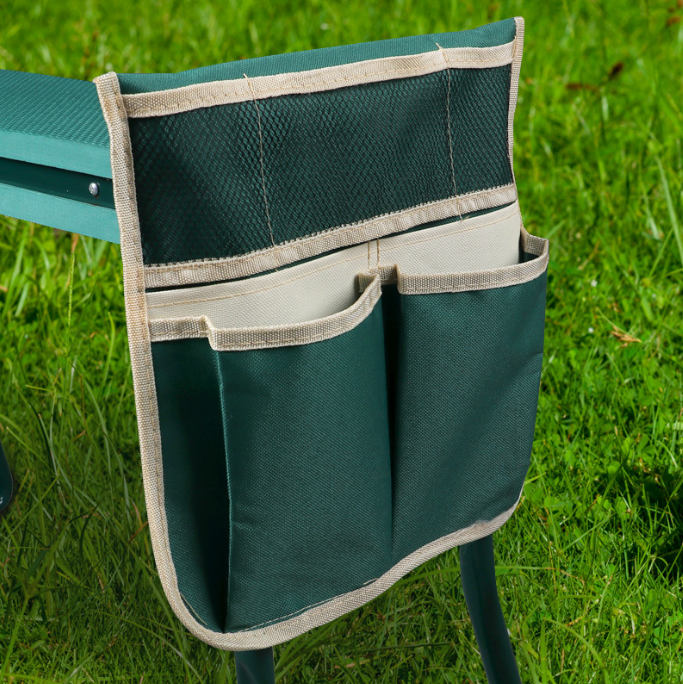 Garden Kneeler Seat with a Tool Pouch Garden Foldable Bench Stools