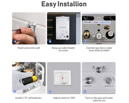 Gas Water Heating 10L