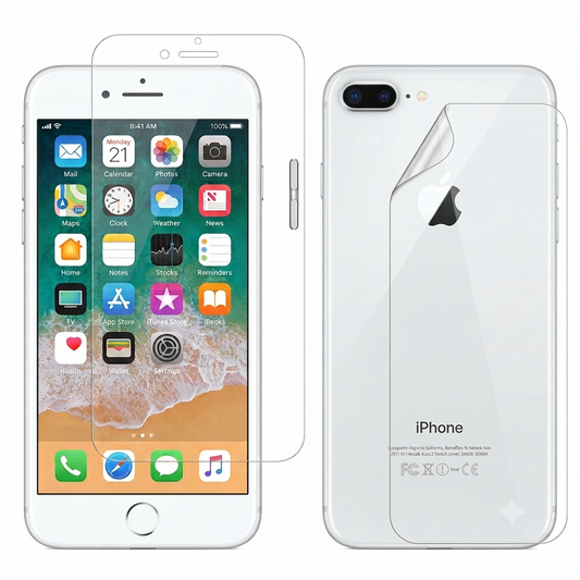 Hydrogel Screen Protector for iPhone 8 Plus (Screen & Back)