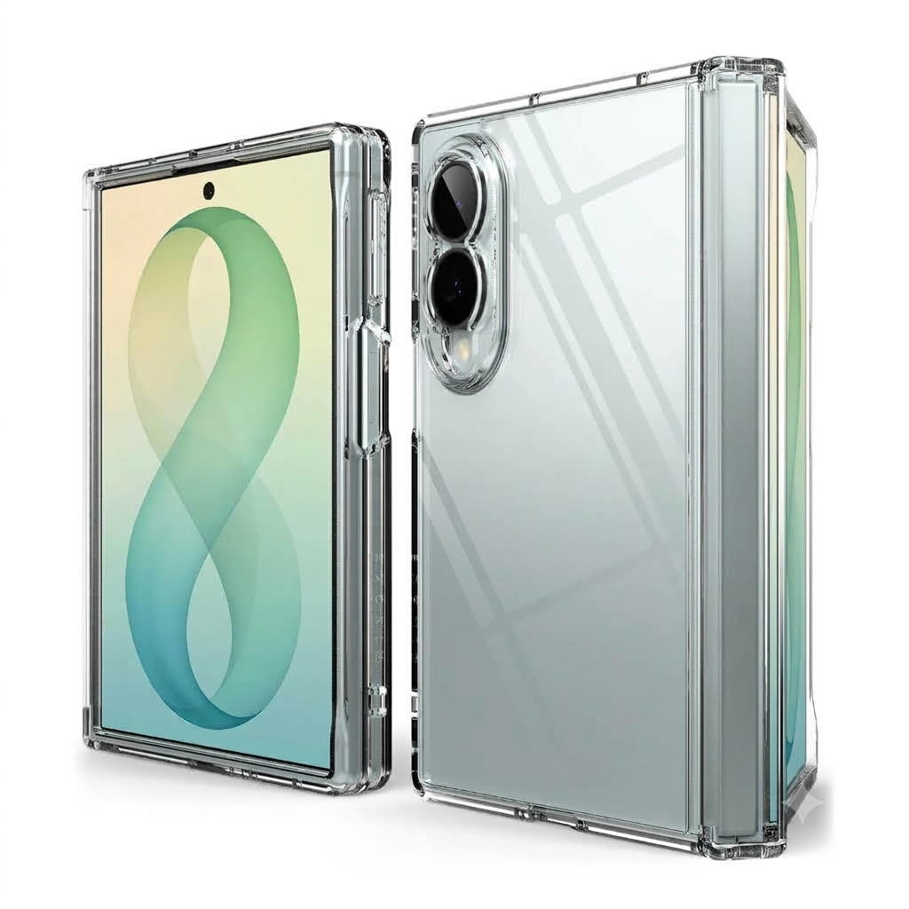 Silicone case for Samsung Z Fold 8 Ultra (Clear)