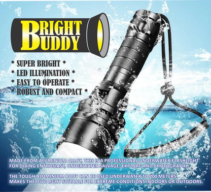 BrightBuddy DeepQuest 100 Premium Dive Torch