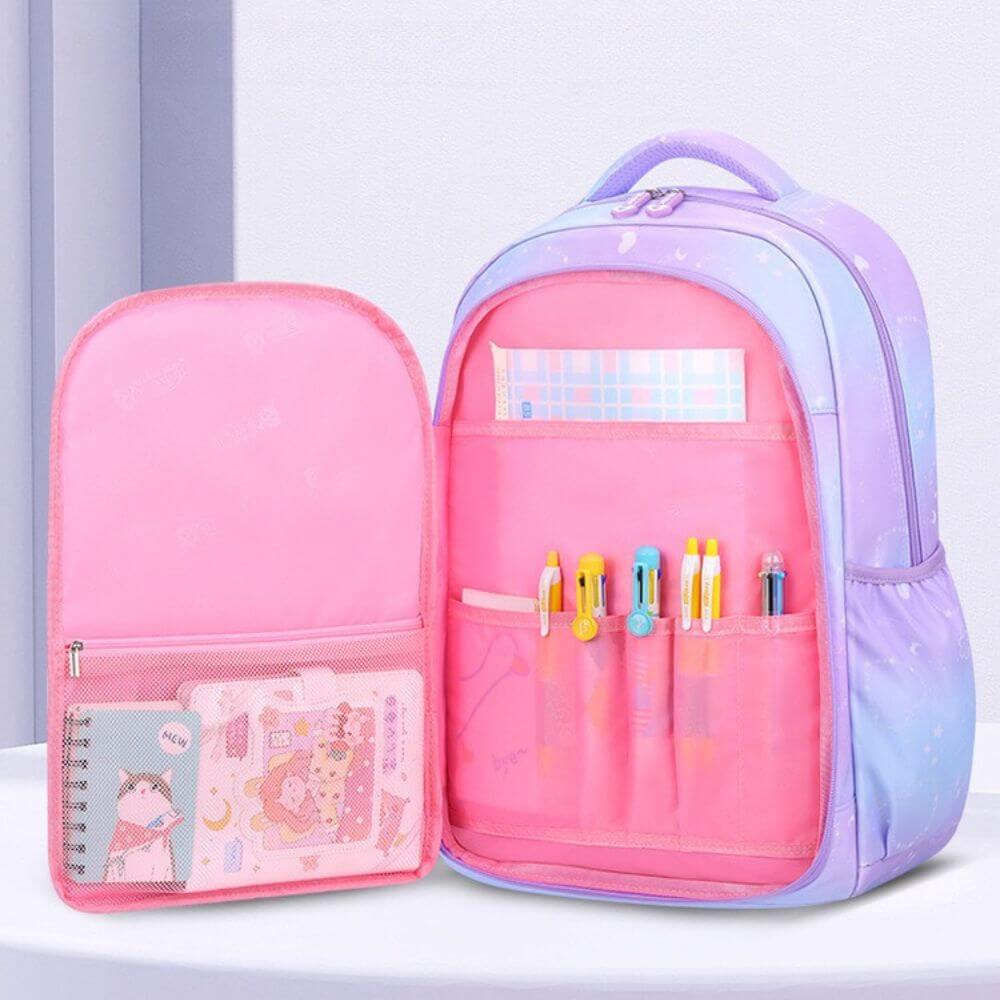 Aesthetic Kids Backpack & NZ Girls School Bags | Pink & Purple
