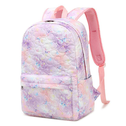Pink Purple Girls School Bag Set & Kids Backpack | Butterfly