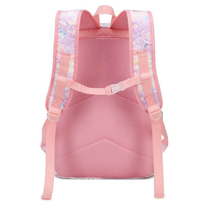 Pink Purple Girls School Bag Set & Kids Backpack | Butterfly