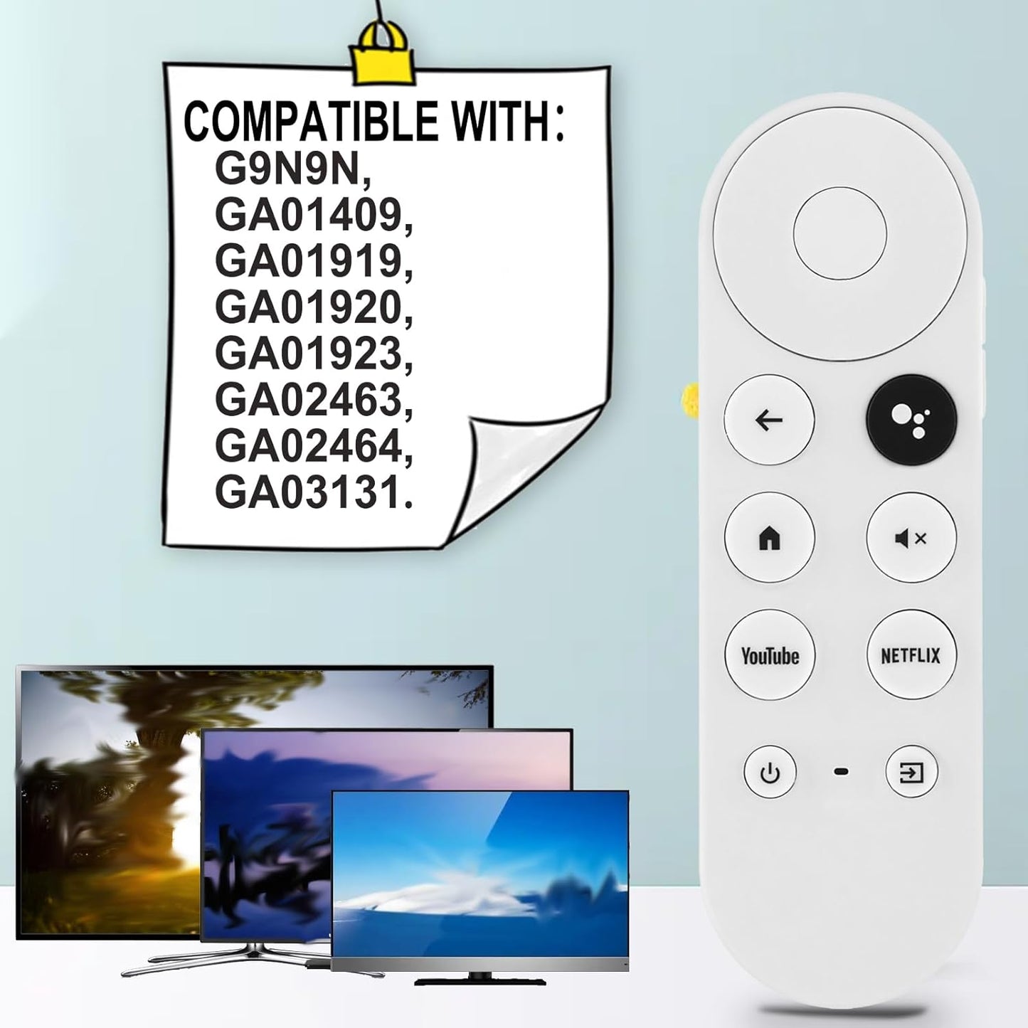Chromecast Google TV Remote Replacement Compatible