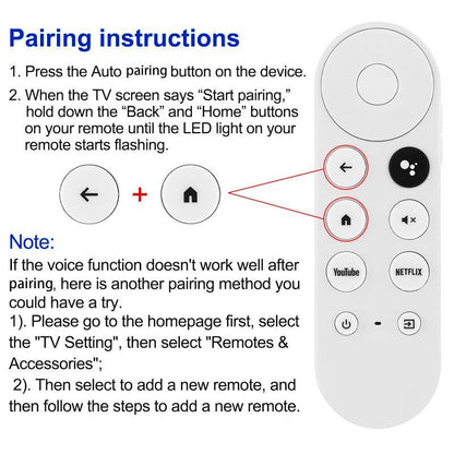 Chromecast Google TV Remote Replacement Compatible