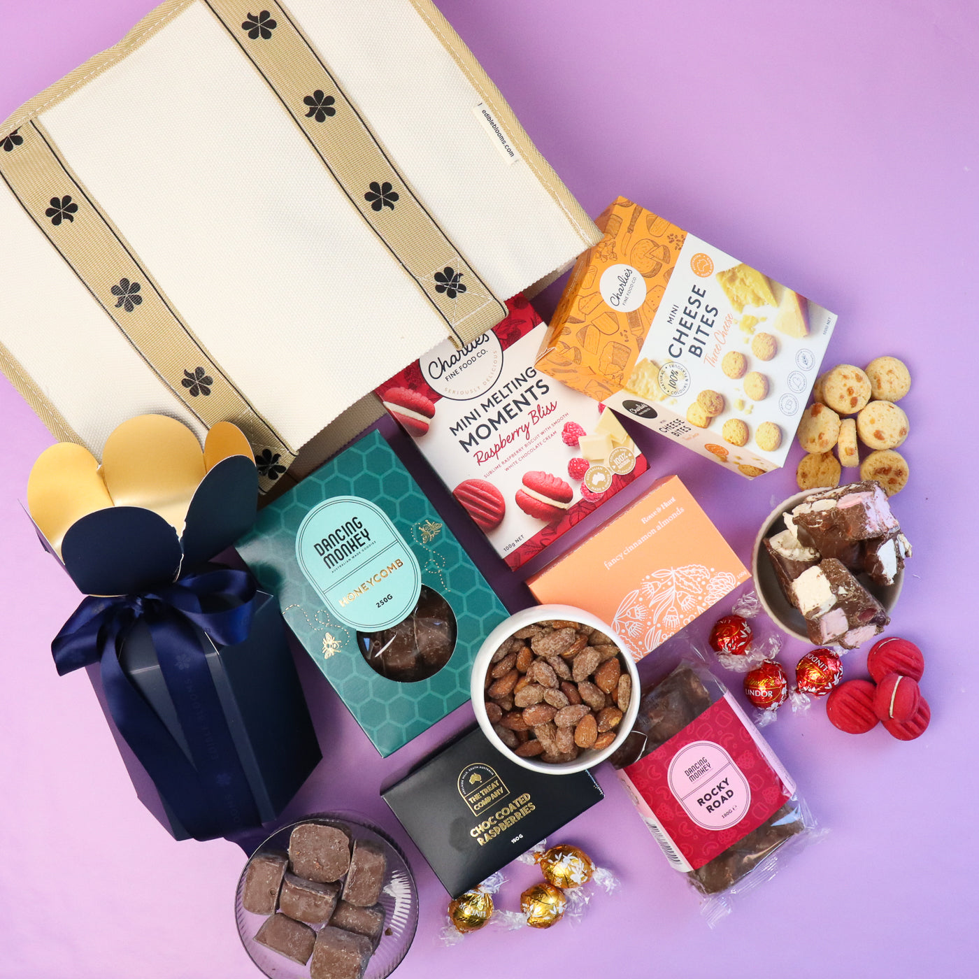 Champagne Edible Blooms Tote Bag