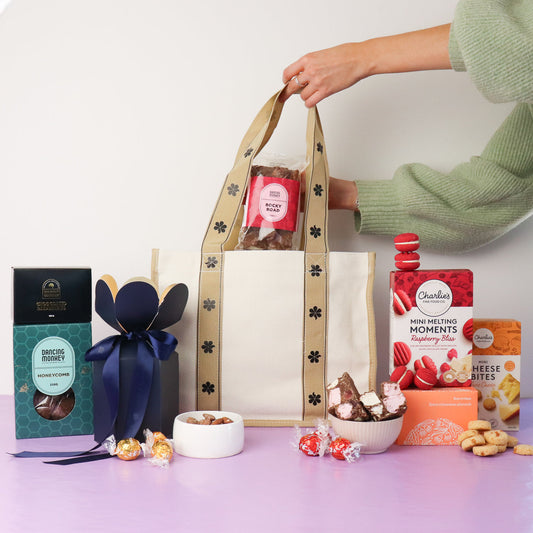 Champagne Edible Blooms Tote Bag