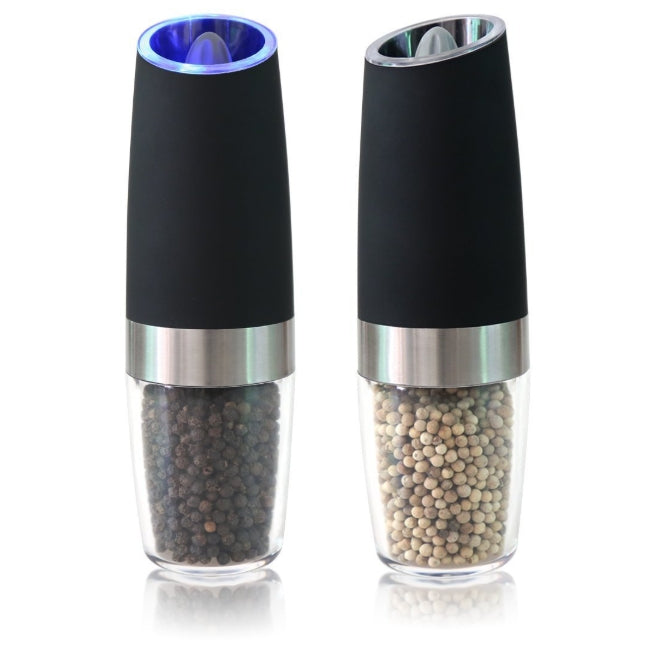 Gravity Electric Salt and Pepper Grinder Battery-Operated with Adjustable Coarse