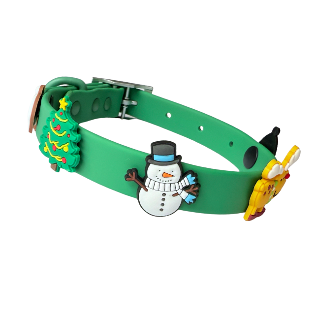 Waterproof Customisable Dog Collar | Green