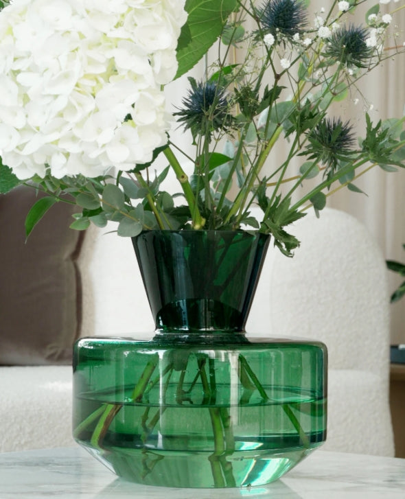 Contemporary Handmade glass vase