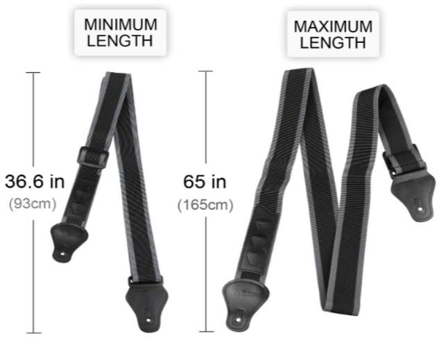 Guitar Strap with 3 Pick Holders for Electric/Acoustic Guitar (Nylon Strap)