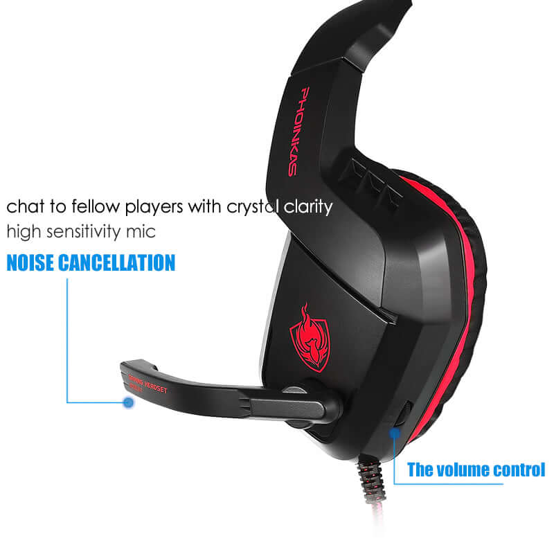 Gaming Headset 3.5mm AUX Jack Gaming Headphones - The Shopsite