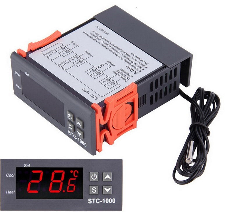 Temperature Controller 110-230V Controller Heating / Cooling