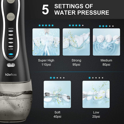 water flosser with 6 tips