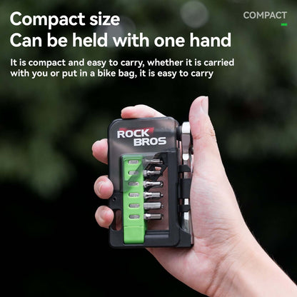 Bicycle Compact Portable Ratchet Wrench Repair Set