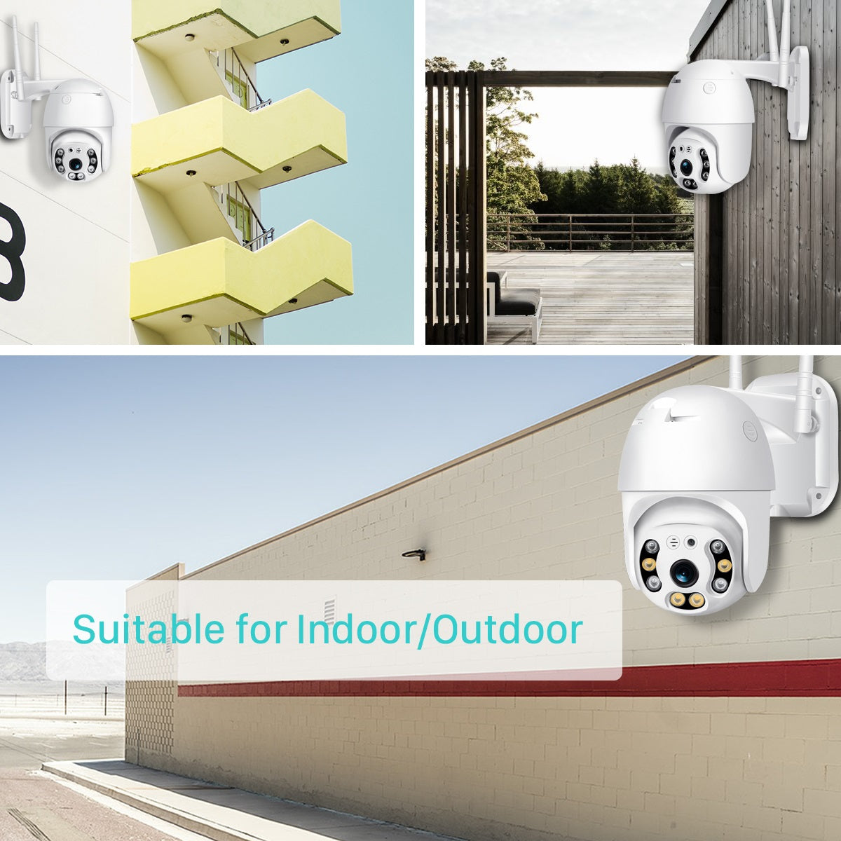 Wireless Security Camera with Indoor/Outdoor Night Vision